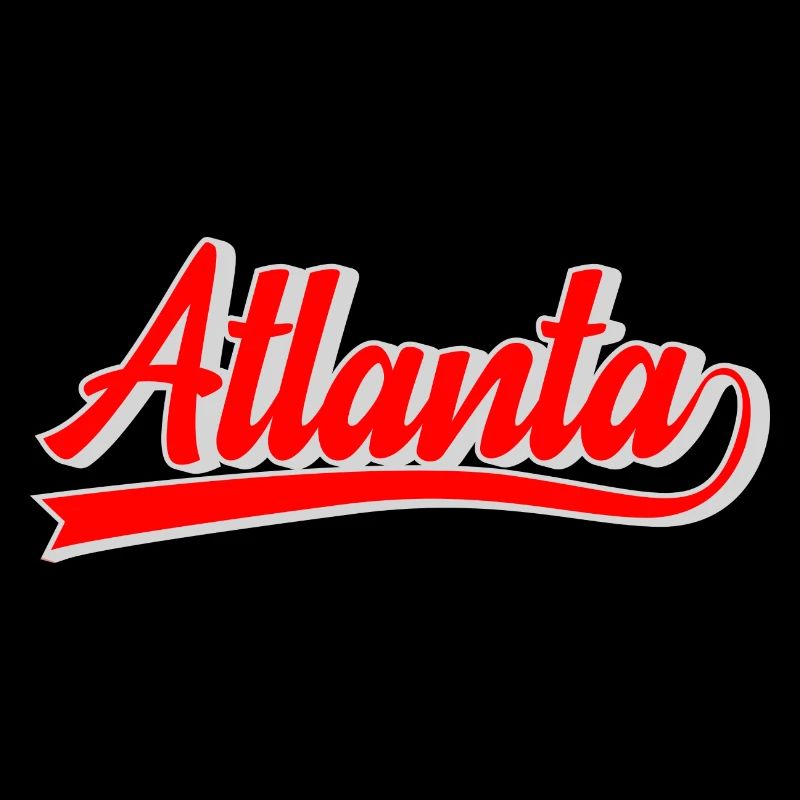 Atlanta Script Retro Logo
