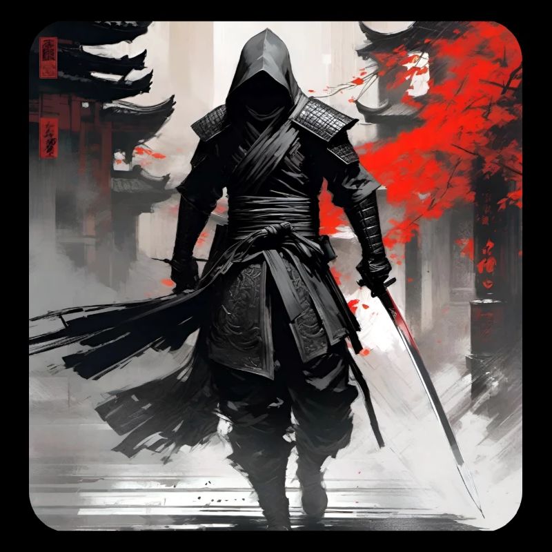 Stolzer Samurai Krieger Japan Asia Kendo Ninja