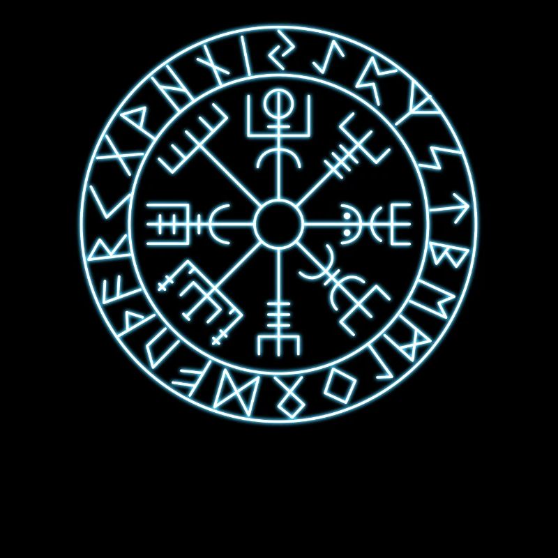 Vegvísir Wikinger Runen Kompass