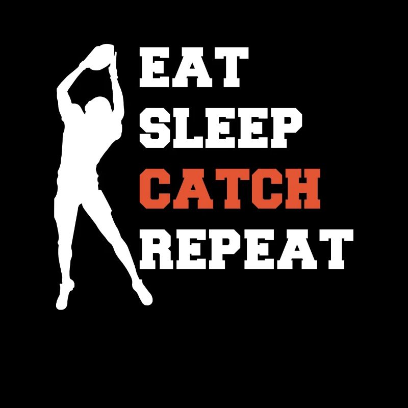 Eat Sleep Catch Repeat Wild Receiver Geschenk