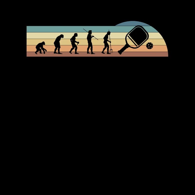 Vintage Retro Evolution Pickleball Shirt