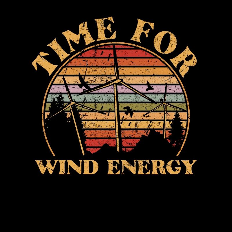 Time For Wind Energy Shirt Gift
