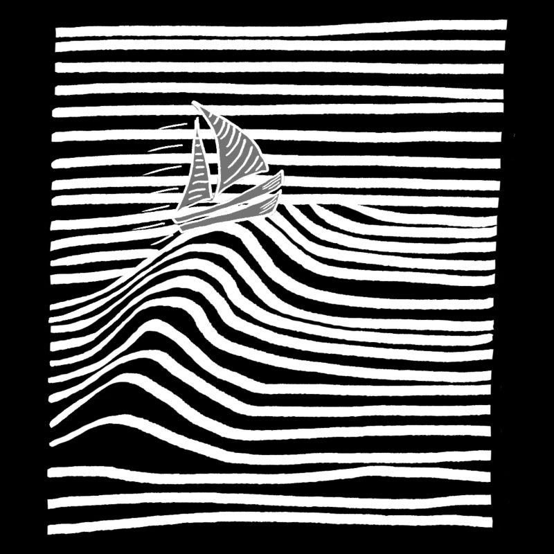 Boat on wave