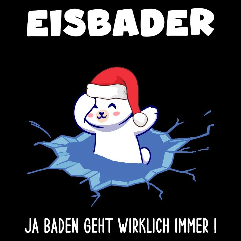 eisbaden winterbader cool eisbär kälteresistent