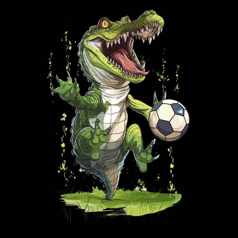 Voetbal Krokodil Krokodil Krokodil Krokodil Krokodil