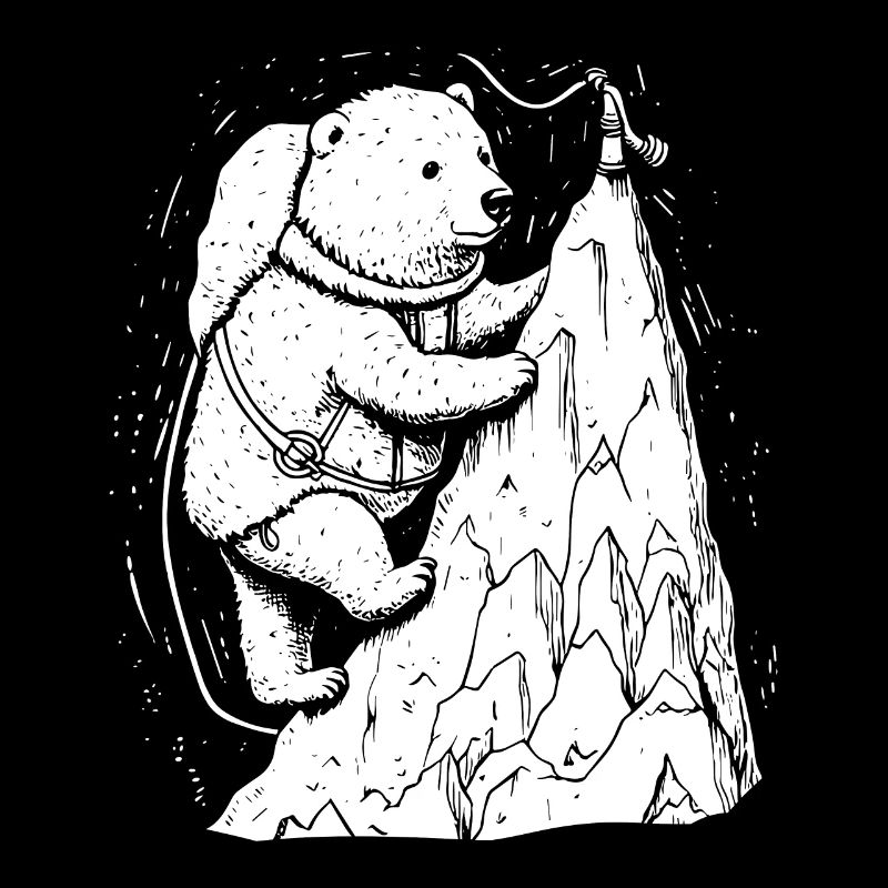 Ours polaire mignon ours mignon alpinisme escalade cadeau