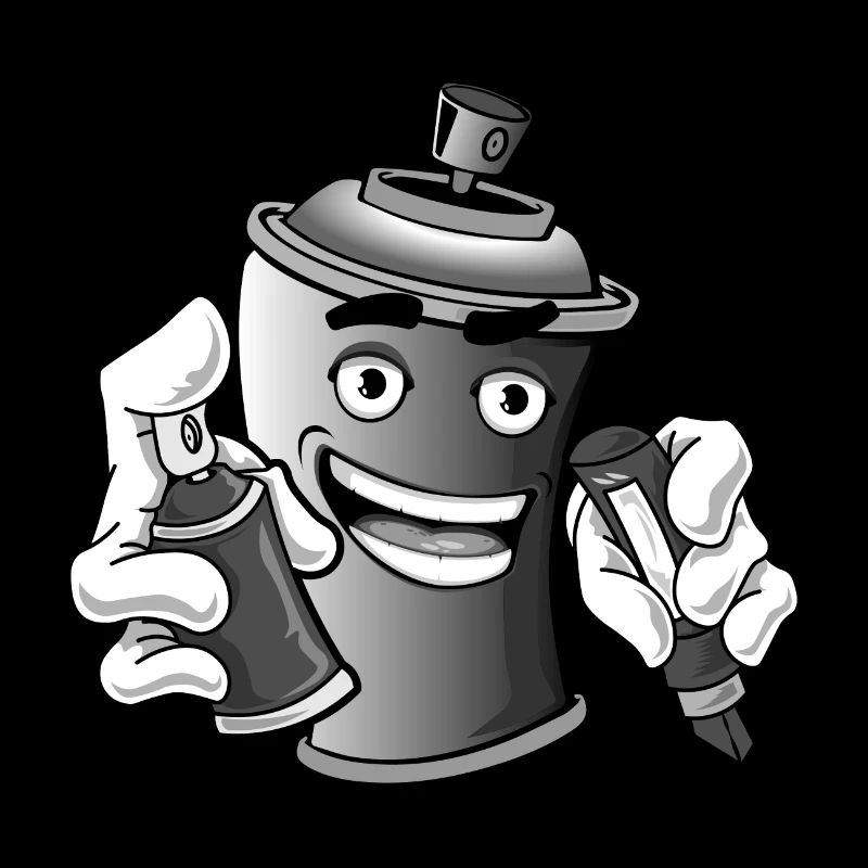 Graffiti Spraydose Sprayer Shirt