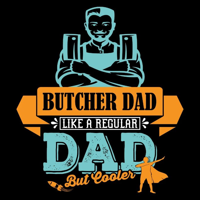 Fleisch Metzger Vater Papa cooler