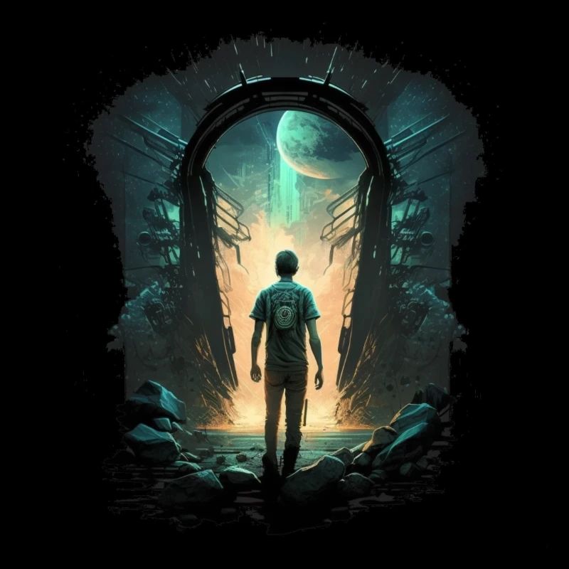 Garçon de l’espace de science-fiction