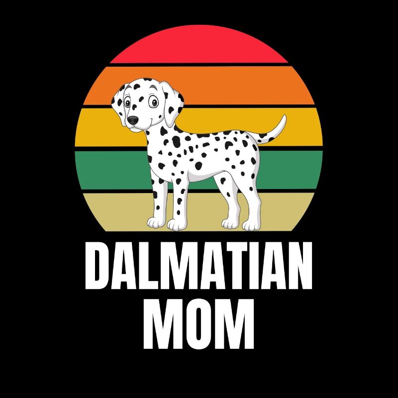 Hundefreund Hunde Mama Muttertag Retro Dalmatiner
