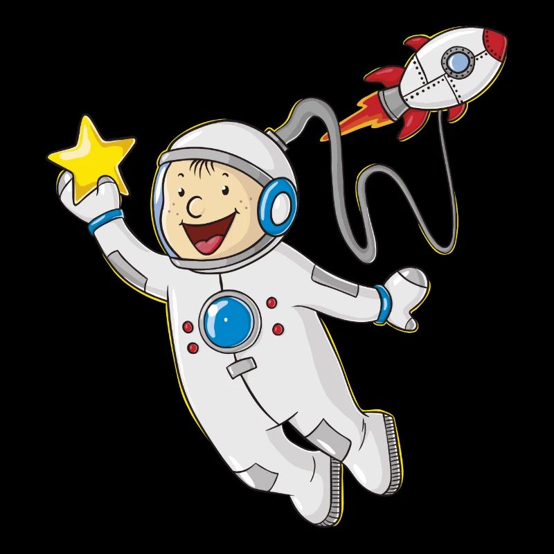 astronaute petit dessin animé