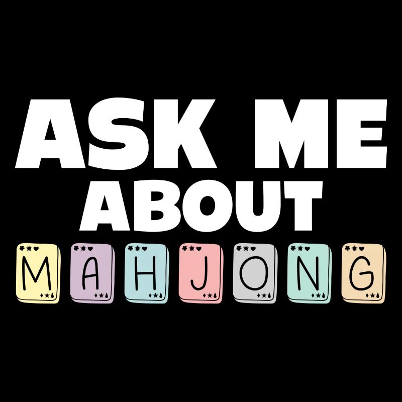 Mahjong player ask me about mahjong chinese tile