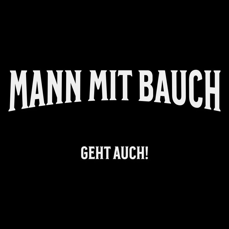Mann mit Bauch