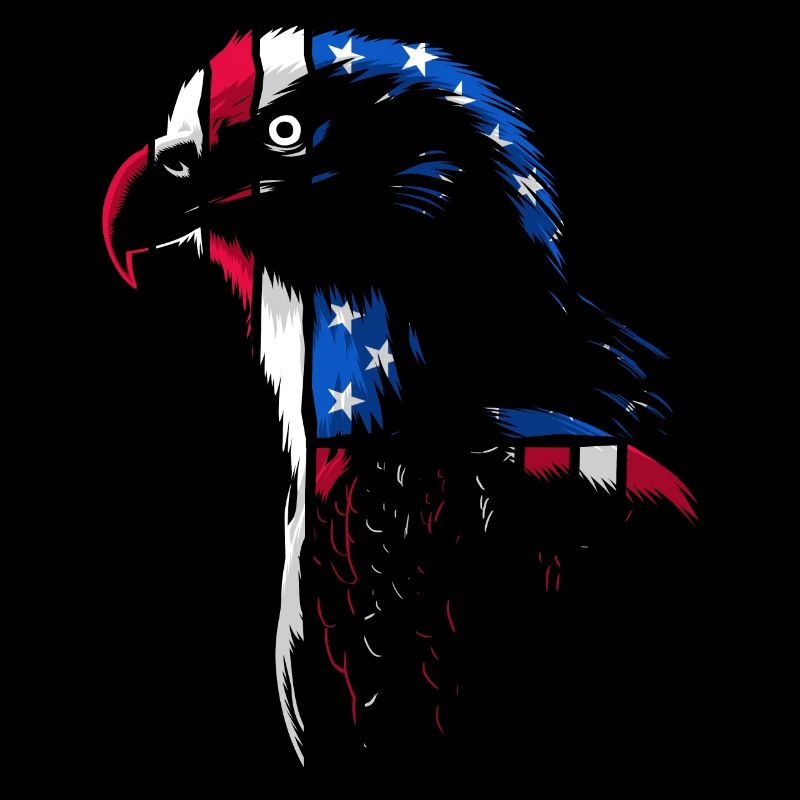 Aigle drapeau des États-Unis