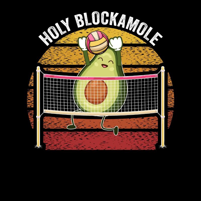 Heilige Blockamole Volleyball Avocado