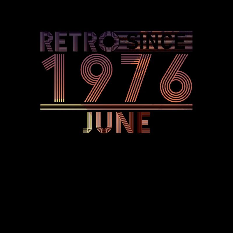 Retro Geburtstag June 1976 - Sunset line