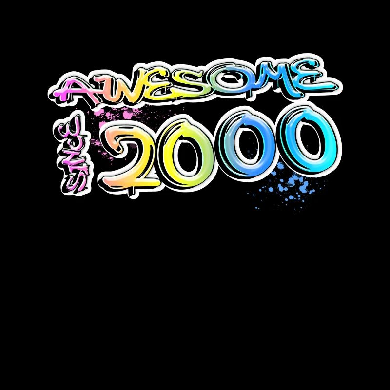 Awesome since 2000 Graffiti Motiv