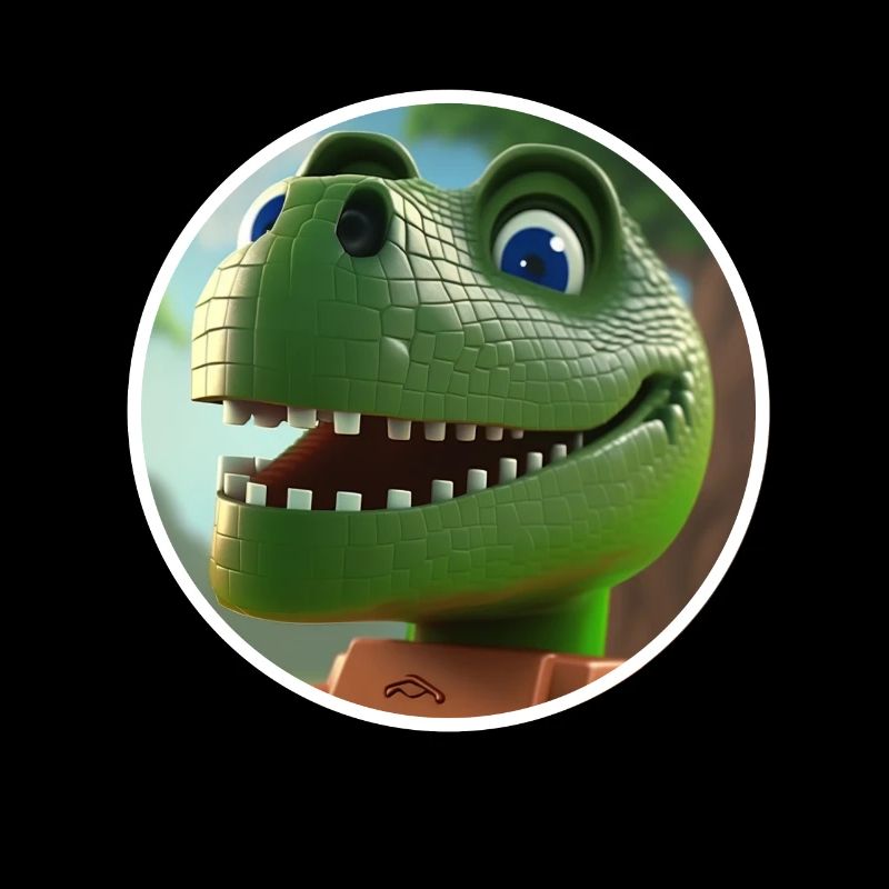 T-Rex Dino Dinosaur Dinosaur Building Block Toy