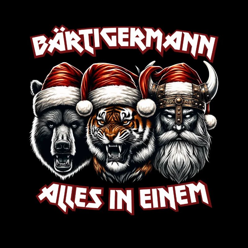 Bärtigermann alles in einem Wikinger Weihnachten