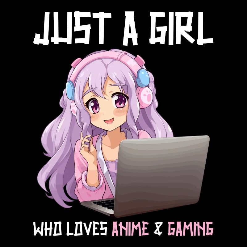 Kawaii Mädchen Anime Manga Mädchen Katze