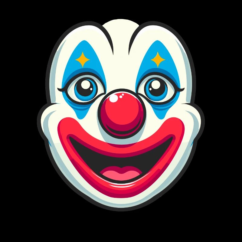 Pure carnival joy: clown face for fun