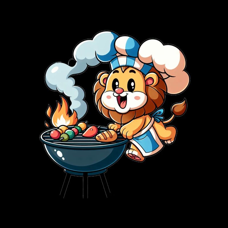 Cute BBQ Lion