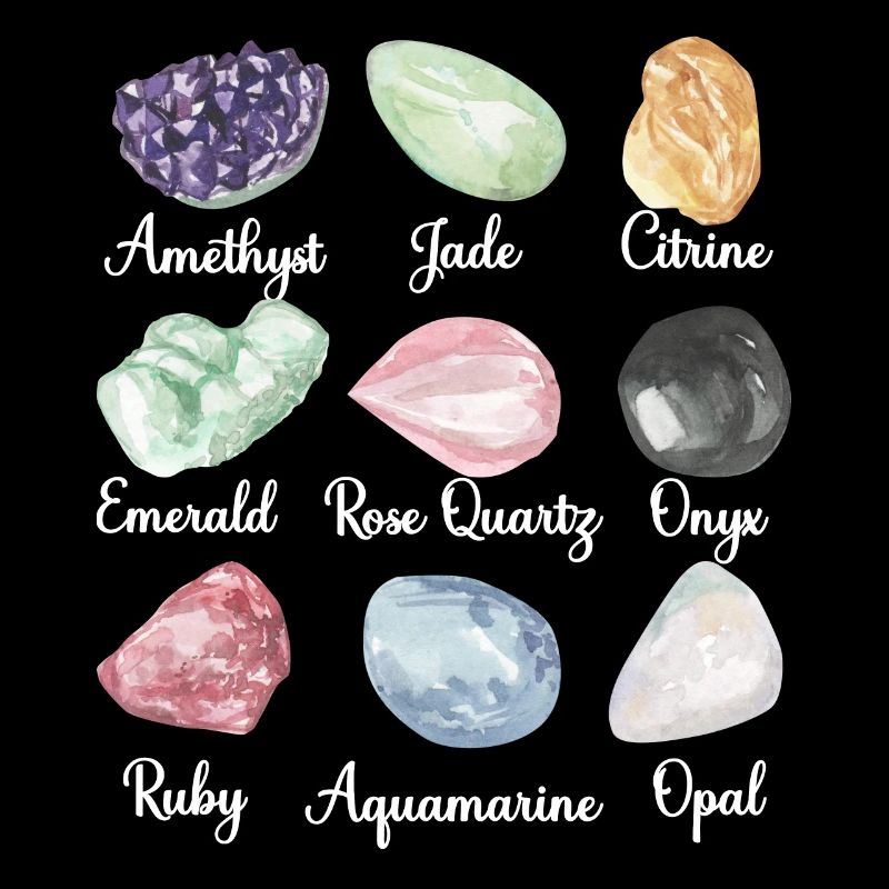 Crystal Lover Amethyst Citrine Rose Quartz Emerald