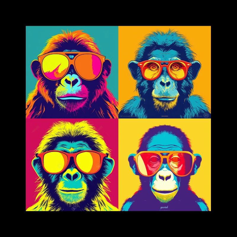 Singes Pop Art