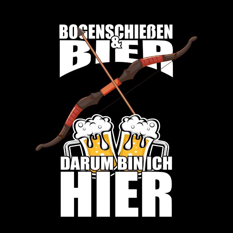 Lustiger Spruch Bogenschießen Bier