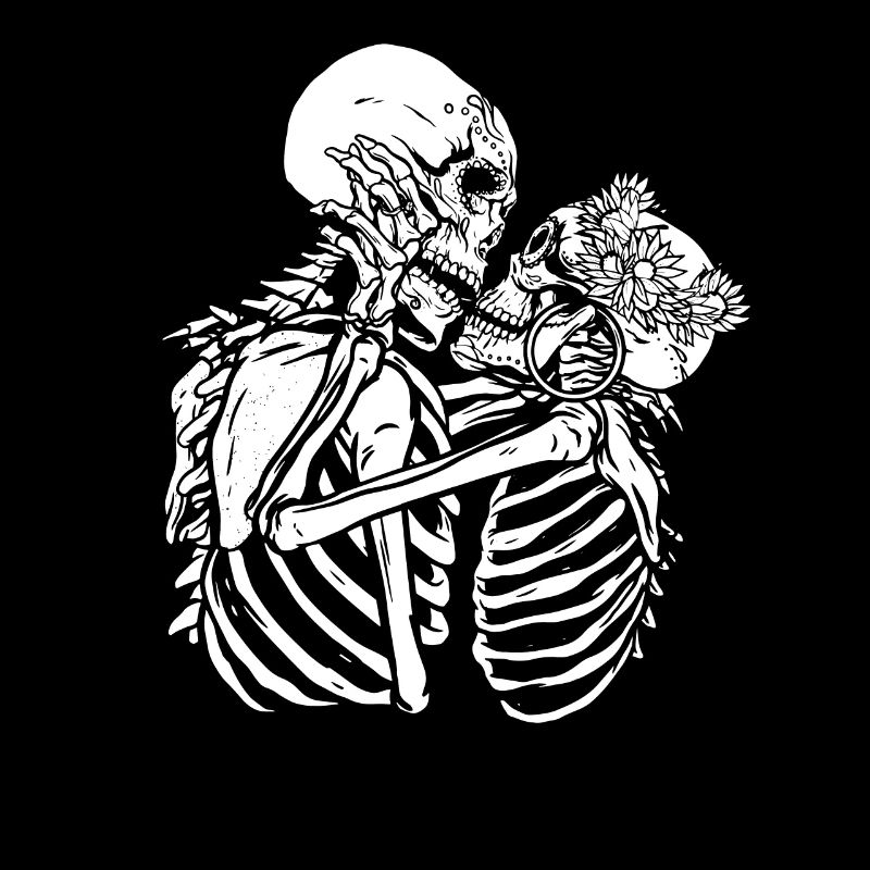 Scheletro bacia scheletro - amore romanticismo