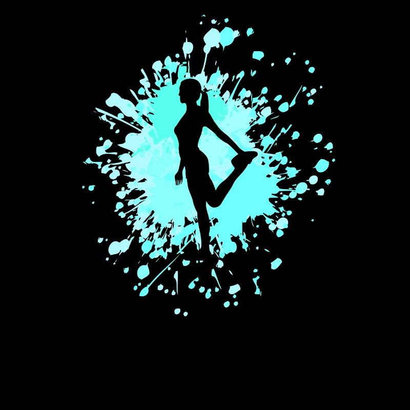 Dancer Stretching Color Splash