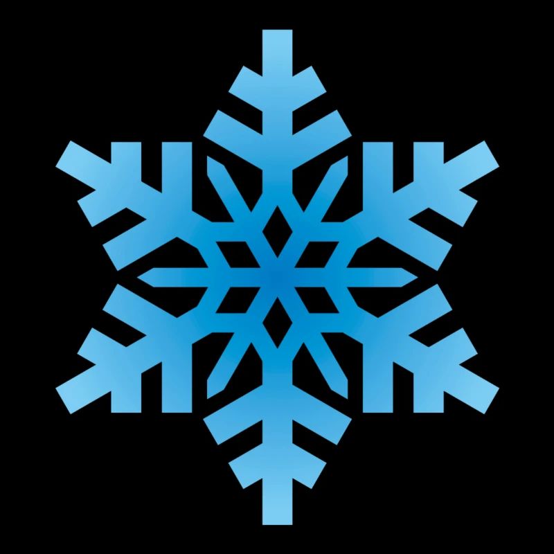 Flocon de neige bleu clair
