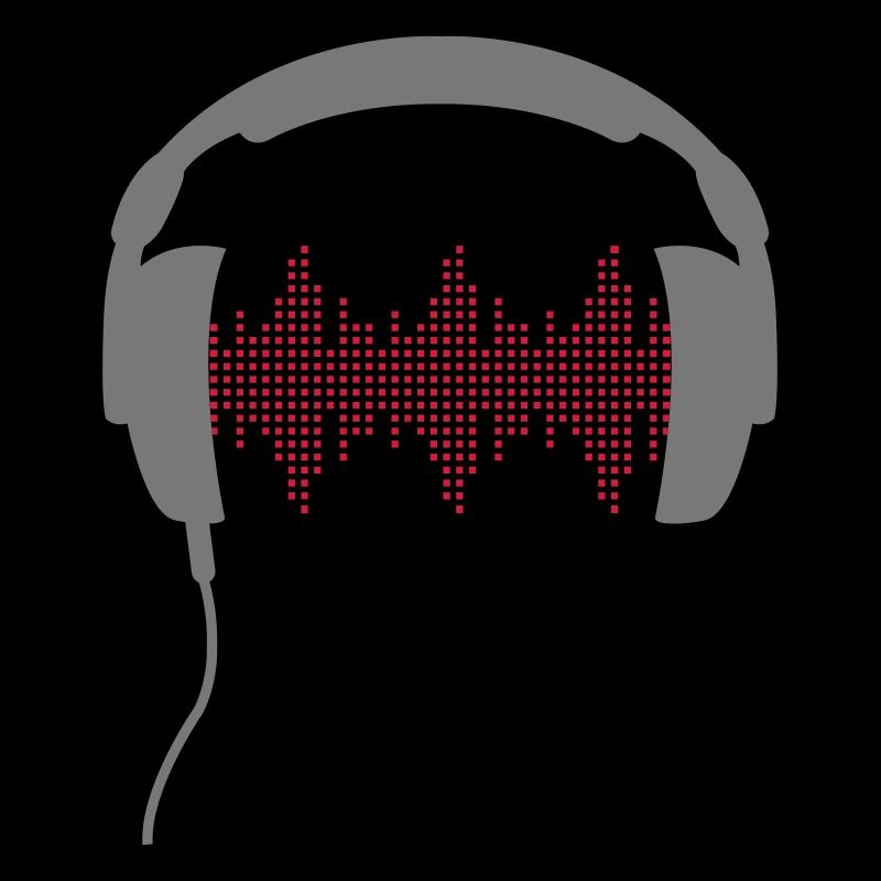 DJ-Kopfhörer Rhythmus Frequenz Equalizer Sound