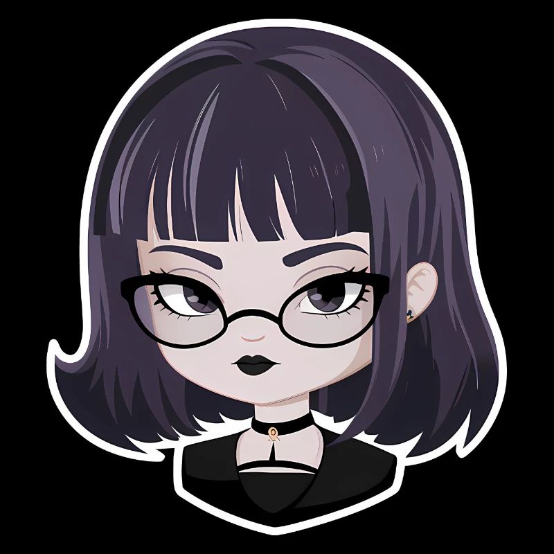 Fille gothique d’anime