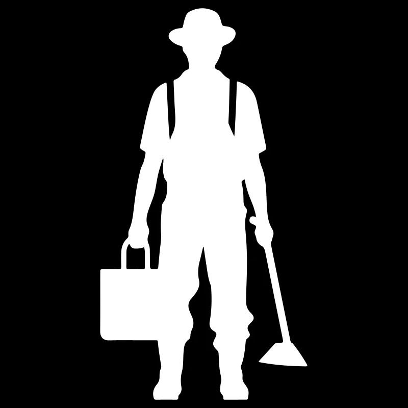 Farmer Bauer Silhouette