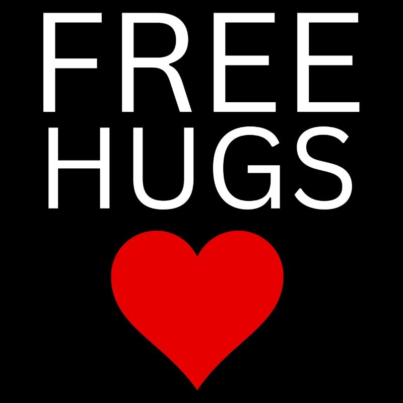 Free Hugs white print