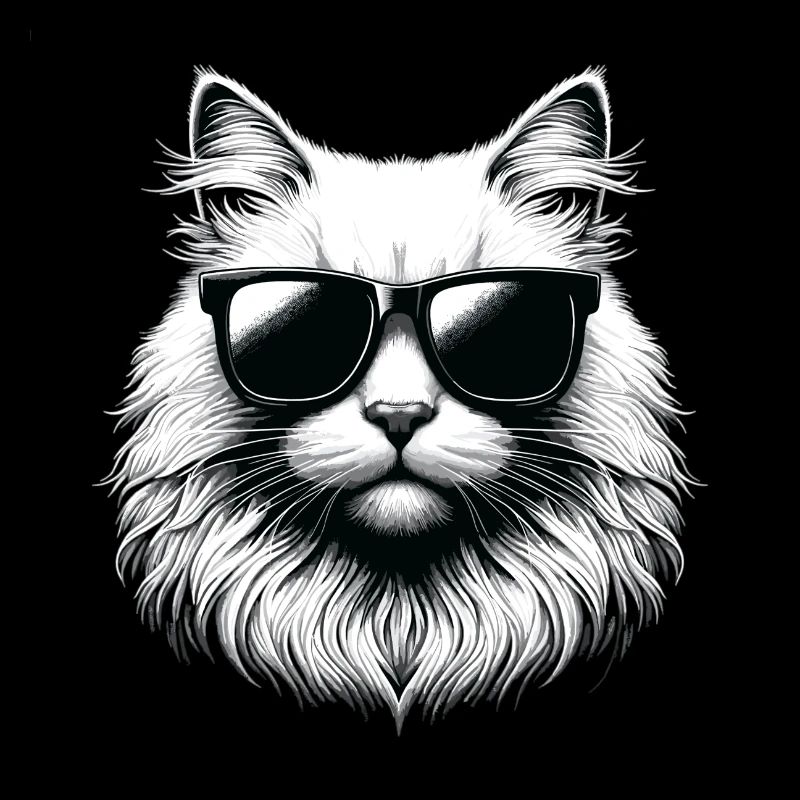 Chat décontracté en été