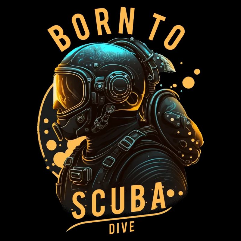 Born to Scuba Dive - Taucher, Spruch, Geschenkidee