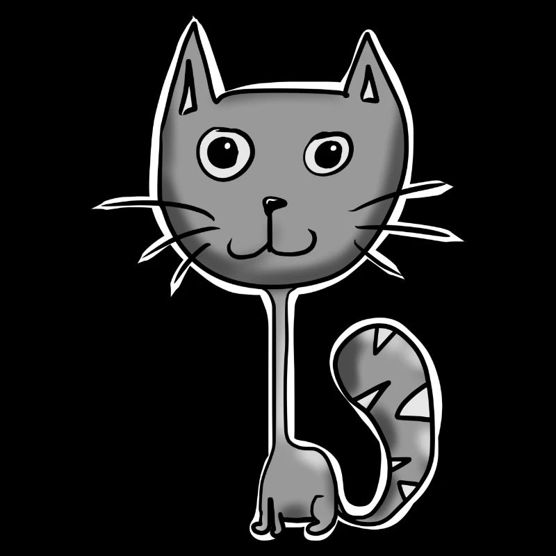 Gris chat