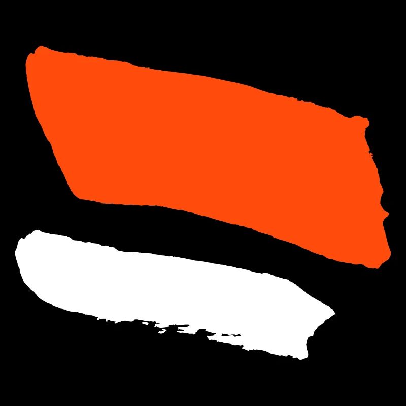 2 Couleurs Rayures - Vecteur de logo de drapeau
