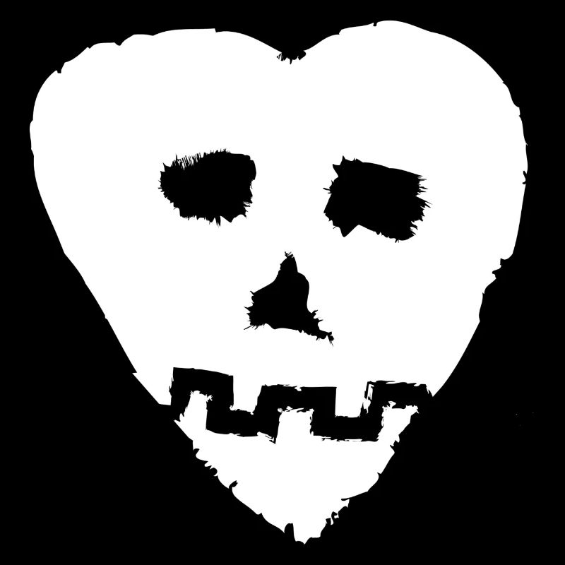 CrâneCoeur Logo Coeur Blanc