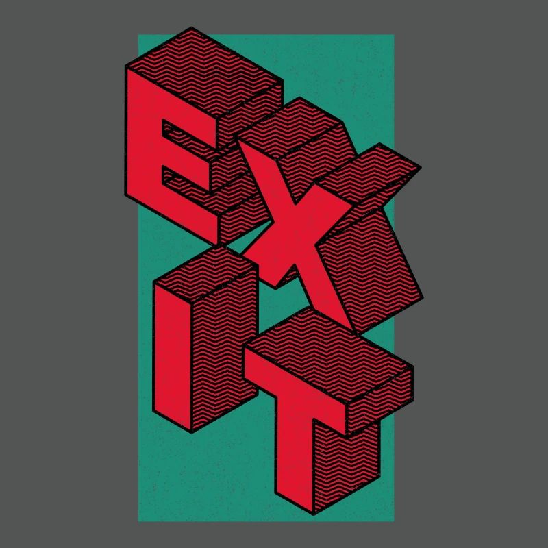 Exit - take the exit - in red
