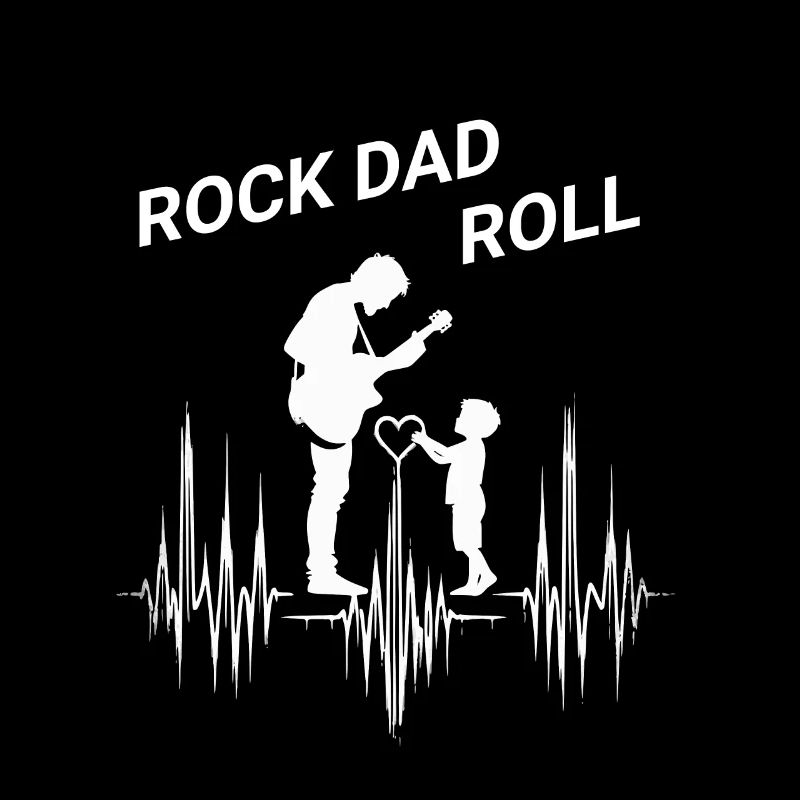 ROCK DAD ROLL - Father with his son playing Guitar