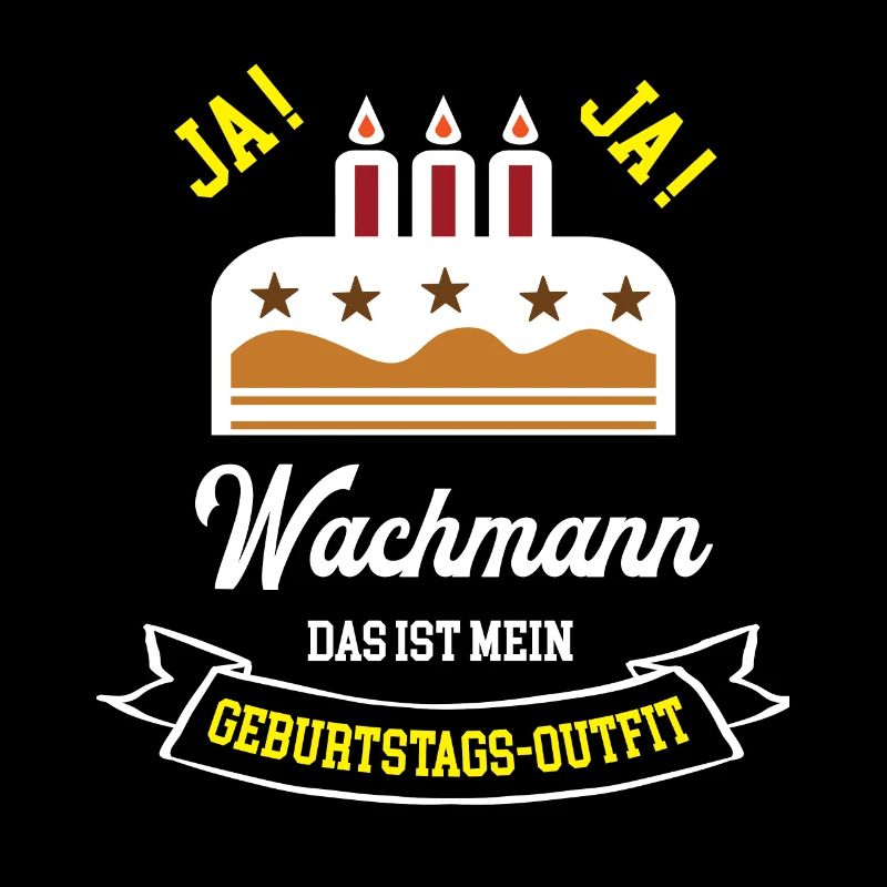 Wachmann Geburtstag Geburtstagsgeschenk Secruity
