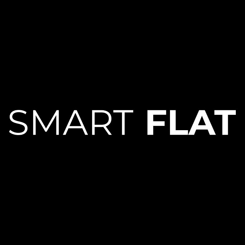 Text Logo: Smart FLAT (weiß/transparent)