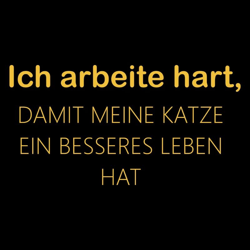 Ich arbeite hart, damit meine Katze ein Leben hat