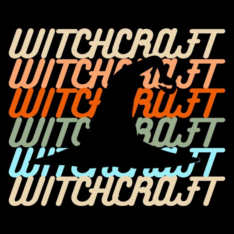Retro Design Witchcraft und Hexenhut