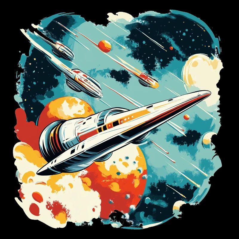 Future flight: Galactic space fleet in action