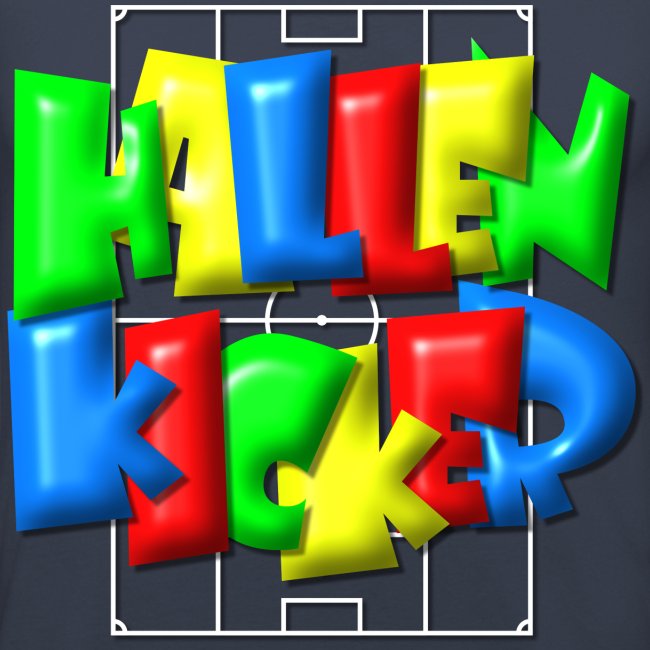 Hallenkicker im Fußballfeld - Balloon-Style