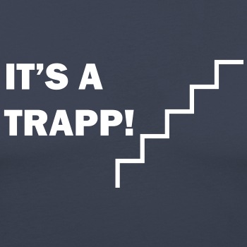 It's a trapp! - Slim Fit T-skjorte for menn